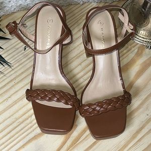 Rampage• Brown 4in Block Heels size 8 NWT